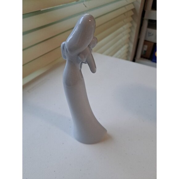 Mother Holding Baby Figurine 9” Blue Ceramic Unique Gift Shower Nursery Decor - Picture 4 of 7